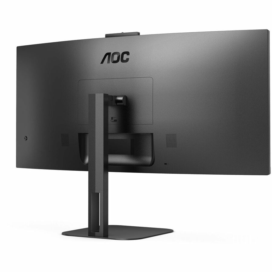 AOC CU34V5CW 34" Class Webcam UW-QHD Curved Screen LED Monitor - 21:9 - Black