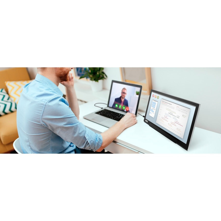 AOC I1601C 16 Class Full HD LCD Monitor - 16:9 - Black