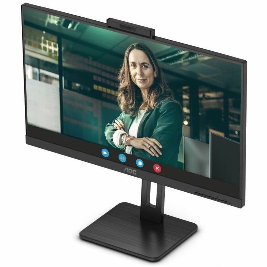 AOC Q27P3CW 27" Class Webcam UW-UXGA LCD Monitor - 16:9 - Textured Black