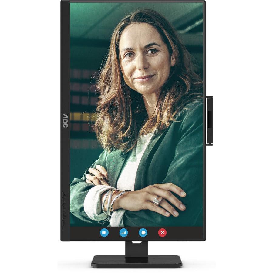 AOC Q27P3CW 27" Class Webcam UW-UXGA LCD Monitor - 16:9 - Textured Black