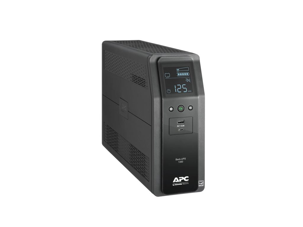 APC Back-UPS Pro BN 1350VA - UPS - AC 120 V - 810 Watt - 1350 VA - USB - output connectors: 10 - Canada - black