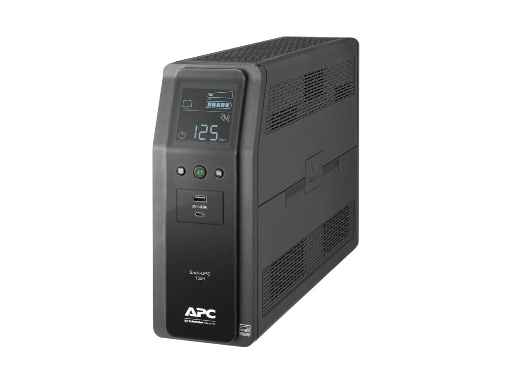 APC Back-UPS Pro BN 1350VA - UPS - AC 120 V - 810 Watt - 1350 VA - USB - output connectors: 10 - Canada - black