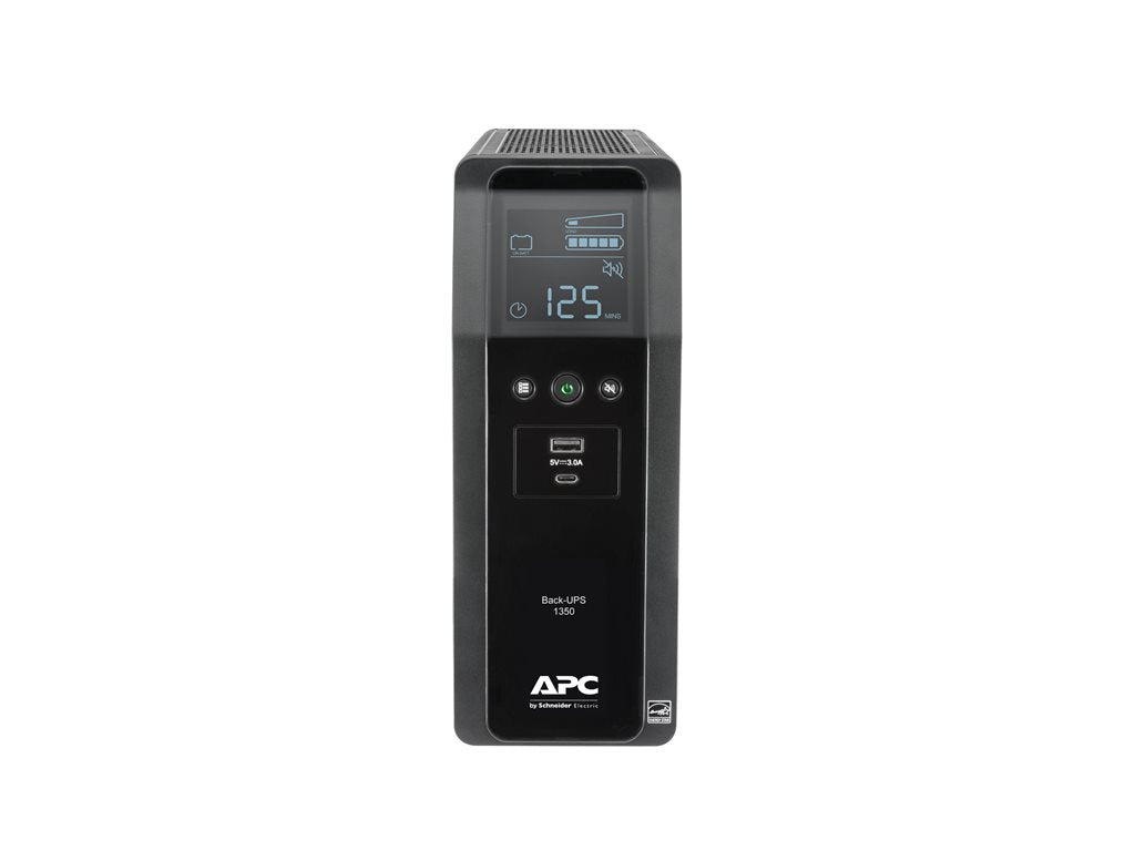 APC Back-UPS Pro BN 1350VA - UPS - AC 120 V - 810 Watt - 1350 VA - USB - output connectors: 10 - Canada - black
