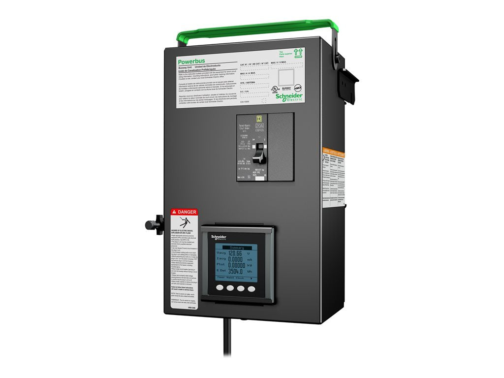 APC Powerbus Busway Tap Off Unit, L1-L2 with Metering - Power distribution unit - input: hardwire 3-wire - output