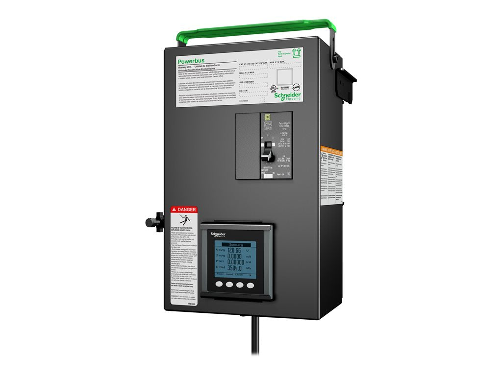 APC Powerbus Busway Tap Off Unit, L2-L3 with Metering - Power distribution unit - input: hardwire 3-wire - output