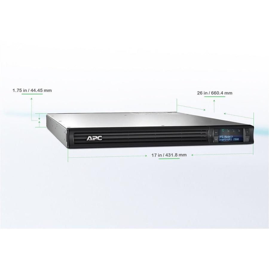 APC Smart-UPS SMT1500RM1UC - 1500VA Rack Mount UPS | APC
