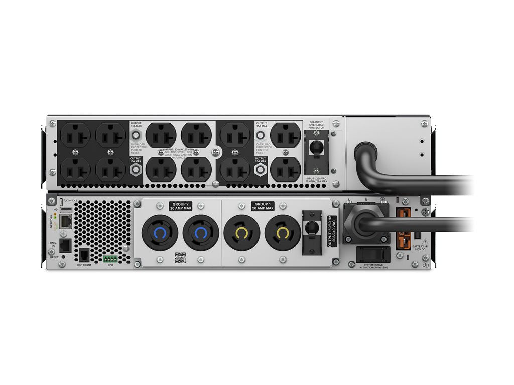 APC Smart-UPS Ultra - UPS (rack-mountable) - AC 208/240 V - 4900 Watt - 5000 VA - lithium ion - Ethernet, USB - output connectors: SRTL5KRM2UT-5KRMTF