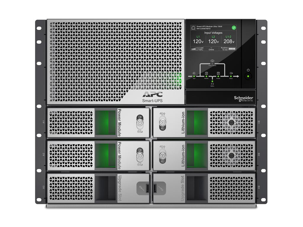 APC Smart-UPS Ultra - UPS (rack-mountable) - scalable to 15kW N+1, modular, redundant, touchscreen, network management card - SRYL10K15RMXLT