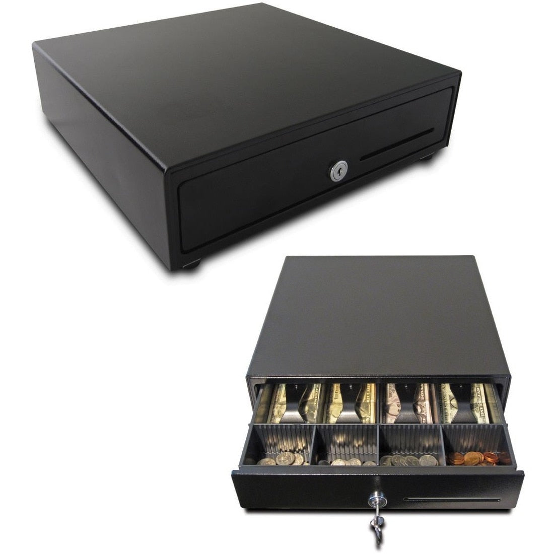 APG Vasario Cash Drawer Black 1 Media Slot MultiPRO 320