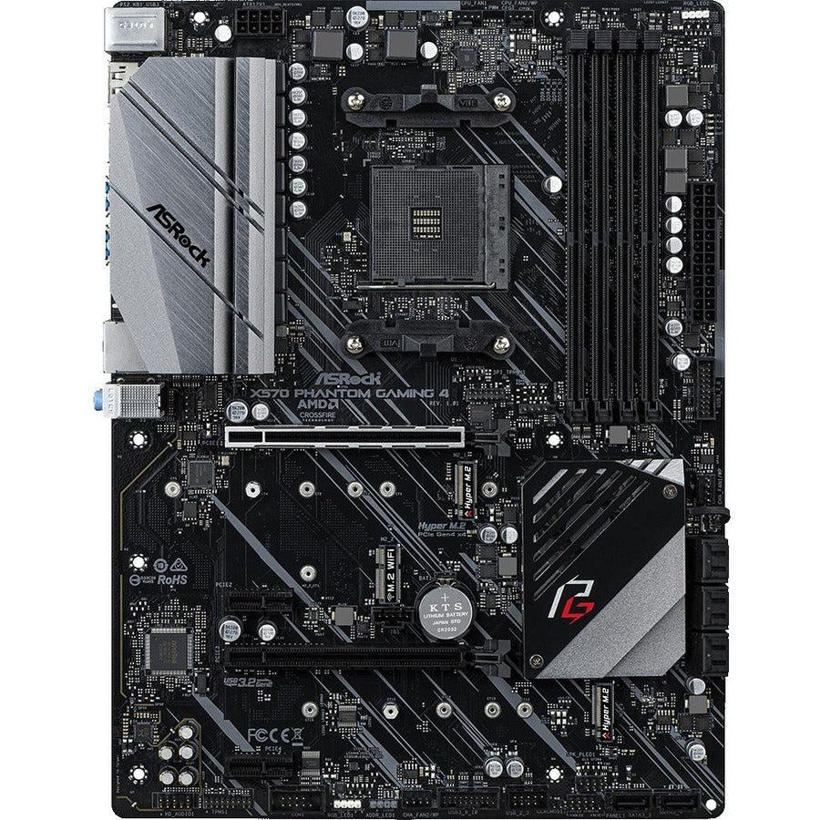 ASRock X570 PHANTOM GAMING 4 Desktop Motherboard - AMD X570 Chipset - Socket AM4 - ATX