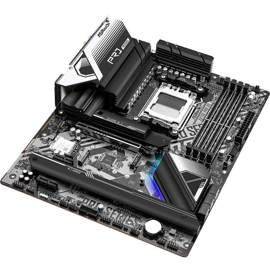 ASRock X670E PRO RS Gaming Desktop Motherboard - AMD X670 Chipset - Socket AM5 - ATX