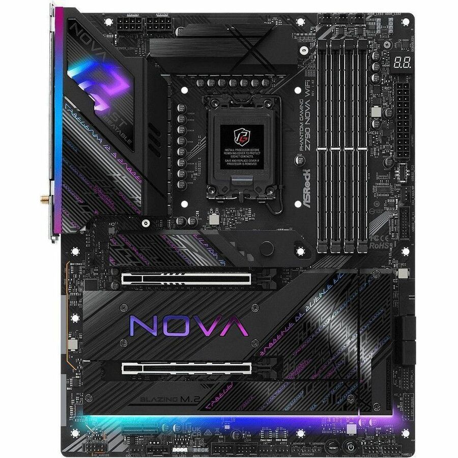 ASRock Z790 NOVA WIFI Gaming Desktop Motherboard - Intel Z790 Chipset - Socket LGA-1700 - ATX