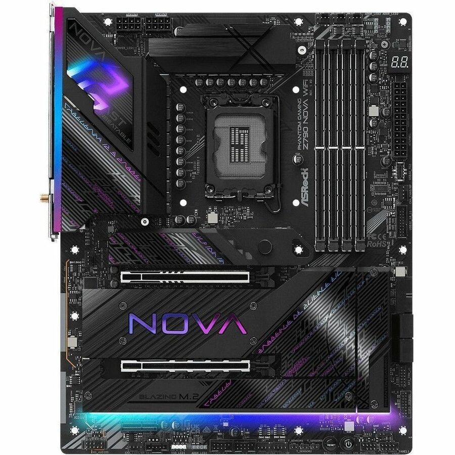 ASRock Z790 NOVA WIFI Gaming Desktop Motherboard - Intel Z790 Chipset - Socket LGA-1700 - ATX