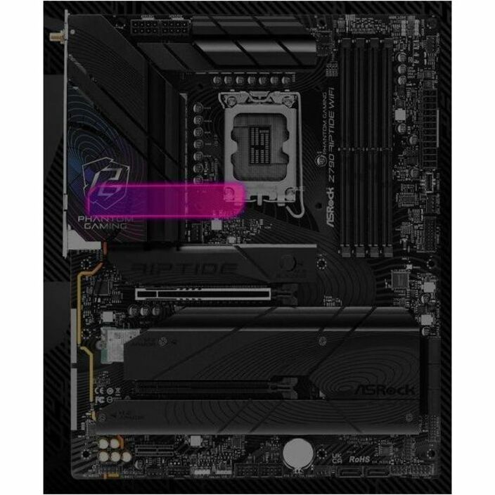 ASRock Z790 RIPTIDE WIFI Gaming Desktop Motherboard - Intel Z790 Chipset - Socket LGA-1700 - ATX