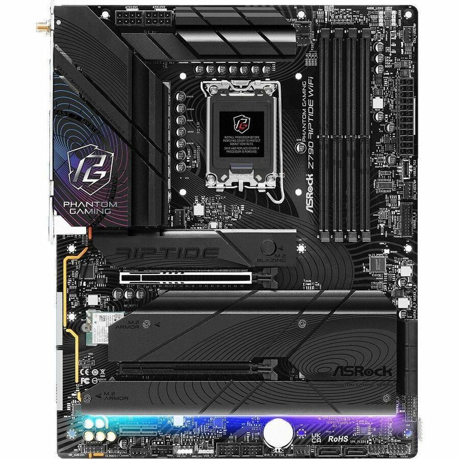 ASRock Z790 RIPTIDE WIFI Gaming Desktop Motherboard - Intel Z790 Chipset - Socket LGA-1700 - ATX