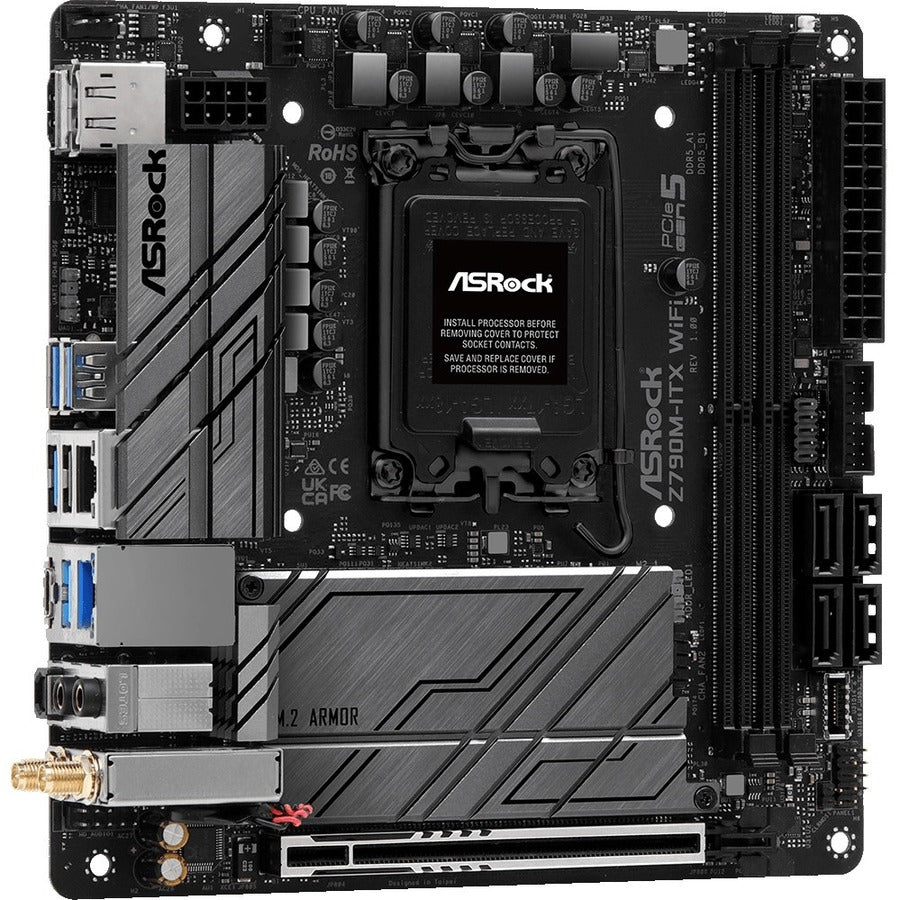 ASRock Z790M-ITX WIFI Gaming Desktop Motherboard - Intel Z790 Chipset - Socket LGA-1700 - Mini ITX