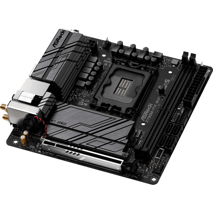 ASRock Z790M-ITX WIFI Gaming Desktop Motherboard - Intel Z790 Chipset - Socket LGA-1700 - Mini ITX