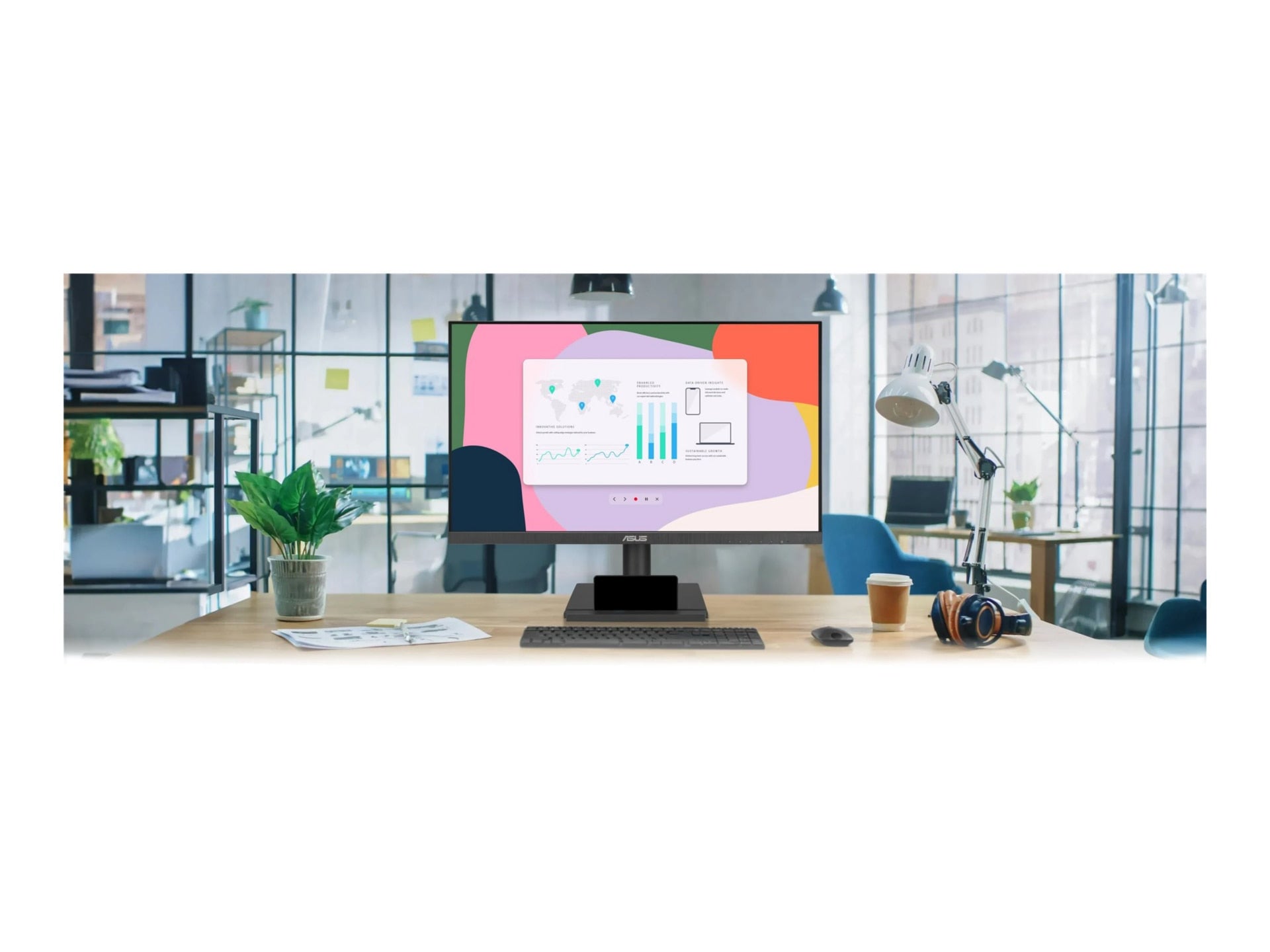 ASUS 27" VA27DQFS Business Monitor – 1080P IPS, Frameless, Eye Care