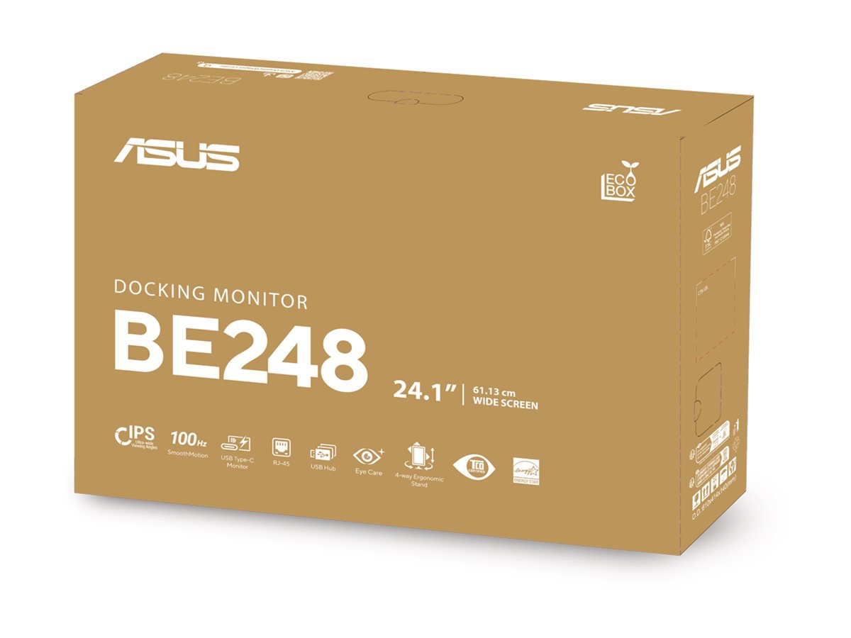ASUS BE248CFN 24" Docking Monitor WUXGA IPS 100Hz USB-C for Professionals