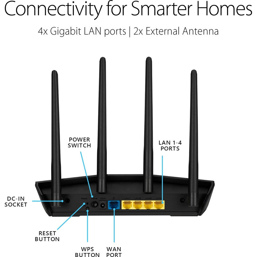 ASUS Dual GeForce RTX 3070 V2 OC Edition Graphics Card | Tecisoft RT-AX55(BLACK)