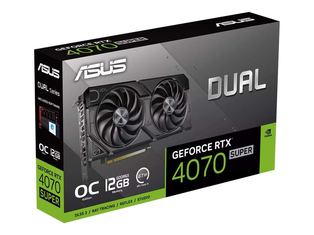 ASUS Dual GeForce RTX 4070 SUPER EVO 12GB - OC Edition - graphics card - GeForce RTX 4070 Super - 12 GB GDDR6X - PCIe