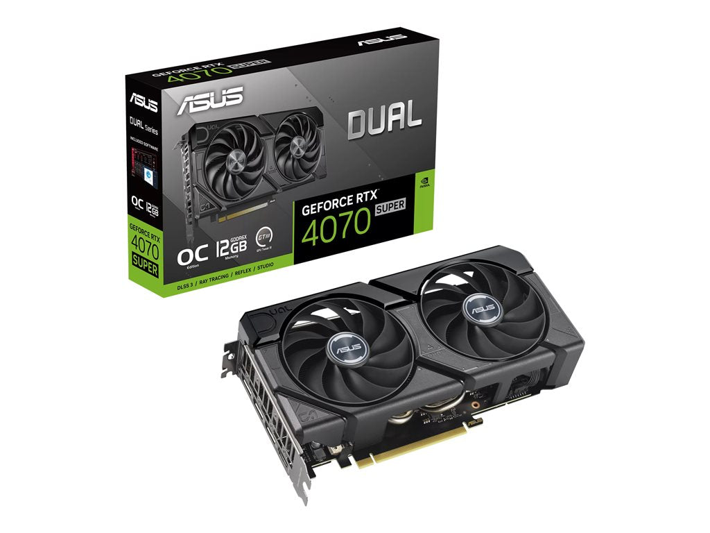 ASUS Dual GeForce RTX 4070 SUPER EVO 12GB - OC Edition - graphics card - GeForce RTX 4070 Super - 12 GB GDDR6X - PCIe