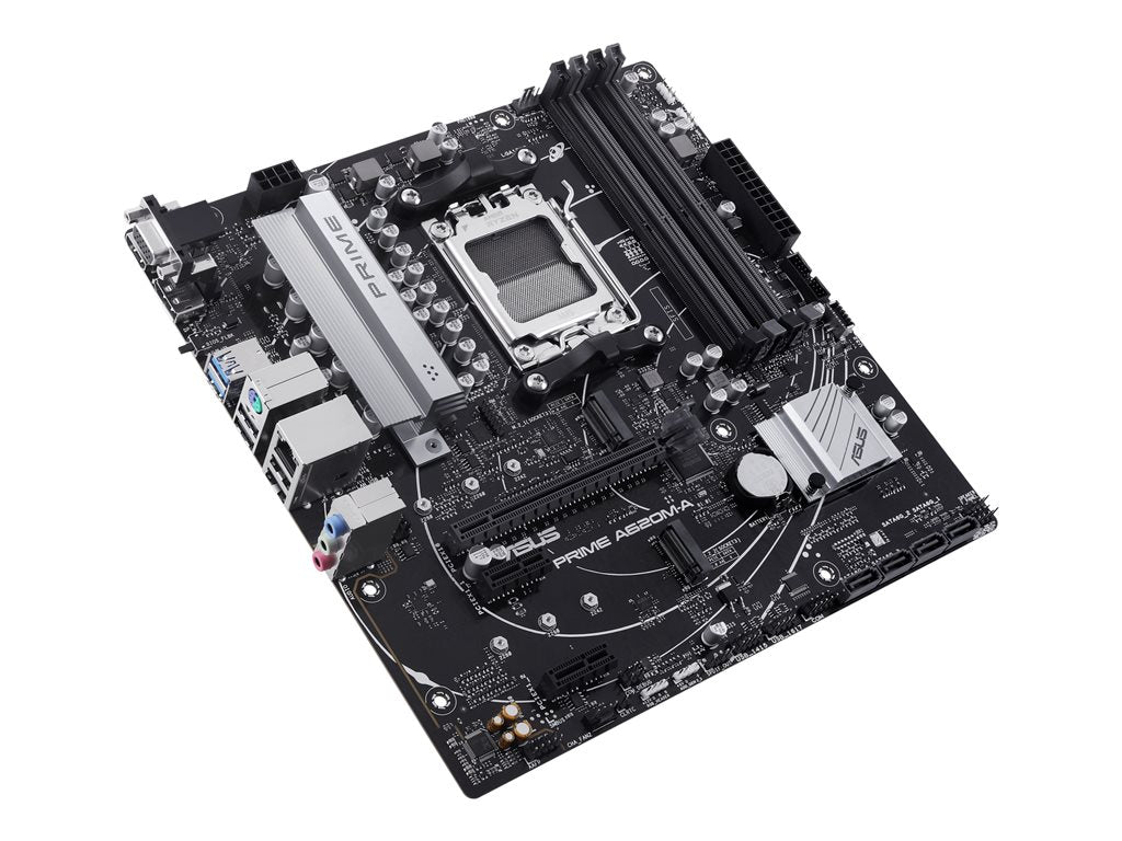 ASUS PRIME A620M-A-CSM - Motherboard - micro ATX - Socket AM5 - AMD A620 Chipset - USB 3.2 Gen 1, USB 3.2 Gen 2, USB-C