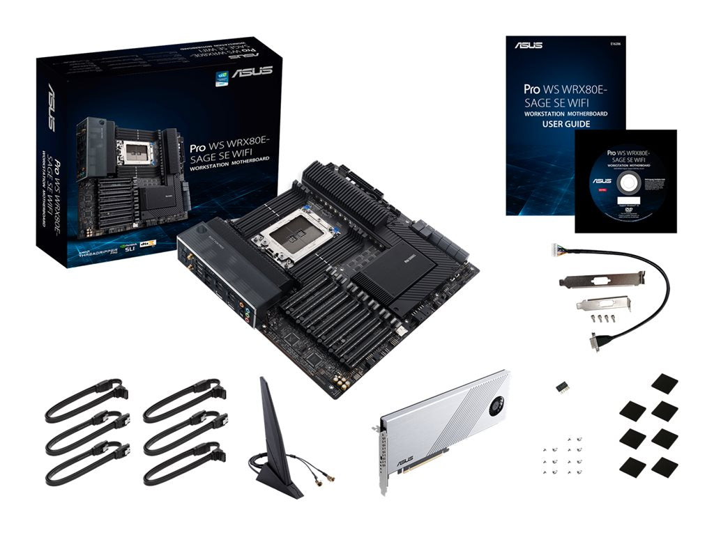 ASUS Pro WS WRX80E-SAGE SE WIFI - Motherboard - extended ATX - Socket sWRX8 - AMD WRX80 Chipset - USB-C Gen2, USB 3.2