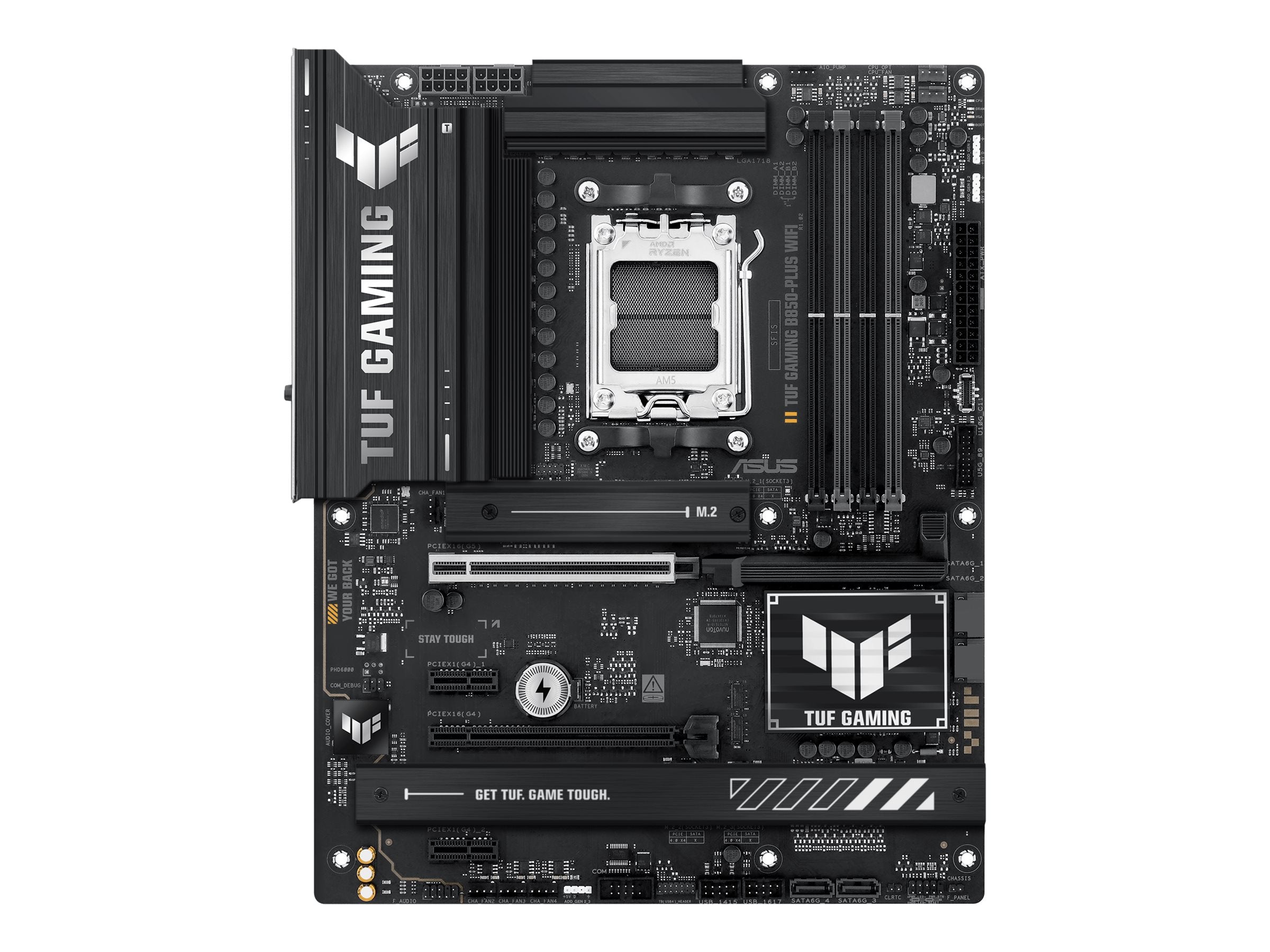 ASUS TUF GAMING B850-PLUS WIFI - Motherboard - ATX - Socket AM5 - AMD B850 Chipset - USB-C 3.2 Gen2, USB 3.2 Gen 1, USB
