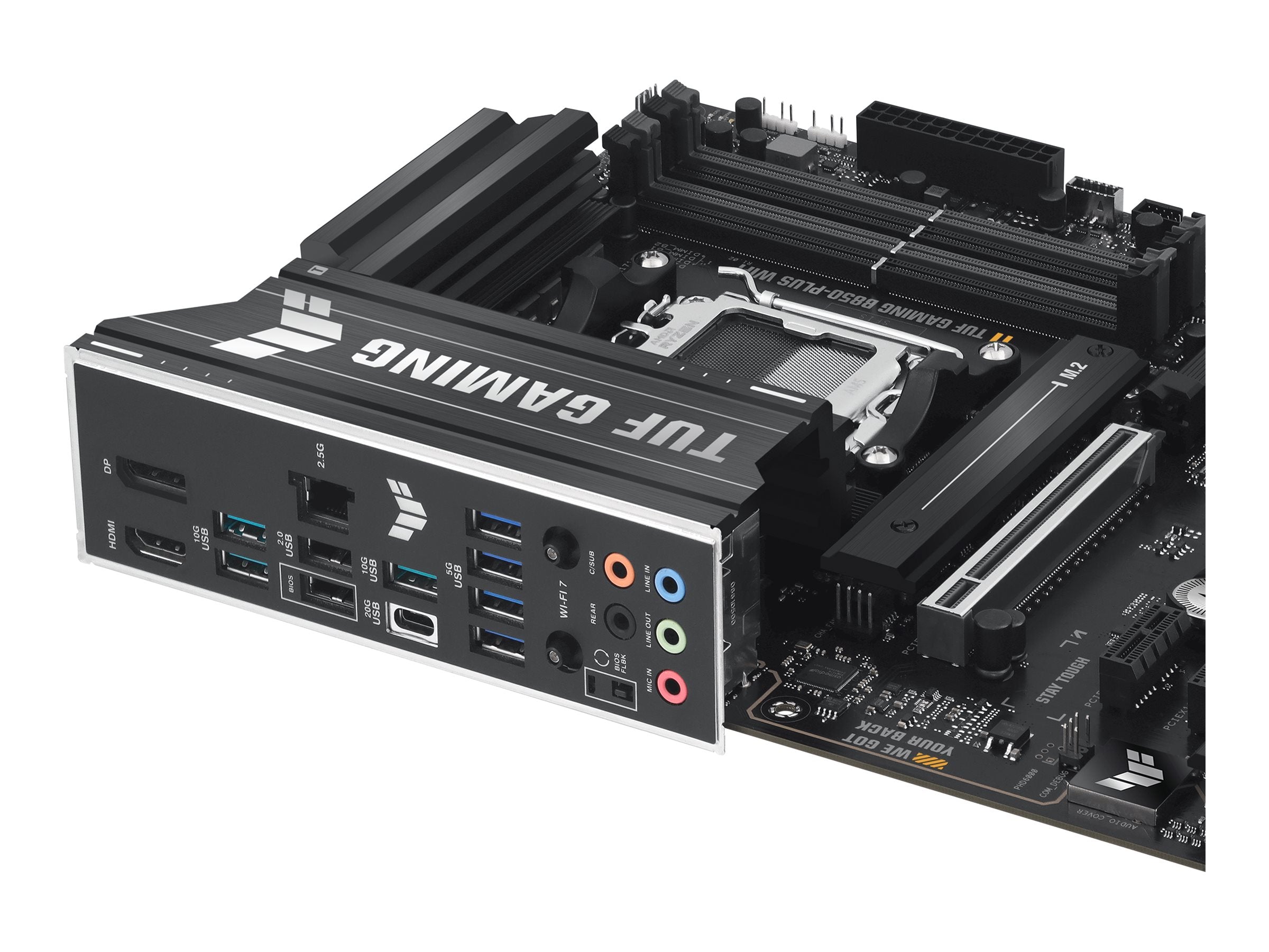 ASUS TUF GAMING B850-PLUS WIFI - Motherboard - ATX - Socket AM5 - AMD B850 Chipset - USB-C 3.2 Gen2, USB 3.2 Gen 1, USB