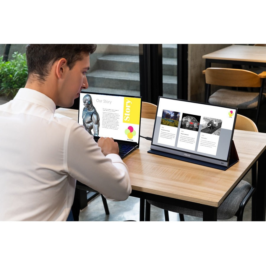 ASUS ZenScreen OLED MQ16AH Portable Monitor - 15.6-inch FHD OLED DCI-P3 Display | TechSoft