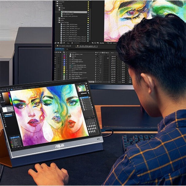ASUS ZenScreen OLED MQ16AH Portable Monitor - 15.6-inch FHD OLED DCI-P3 Display | TechSoft