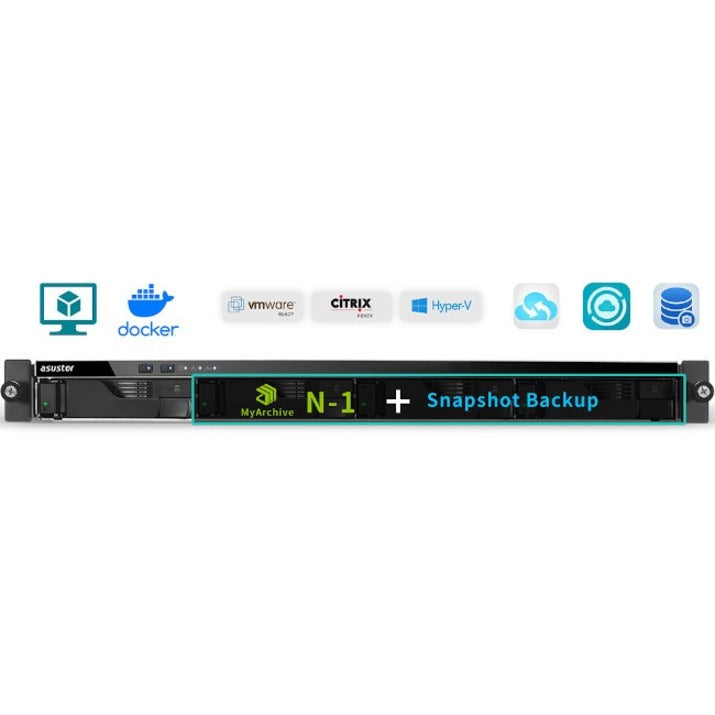 ASUSTOR LOCKERSTOR 4RD Rackmount NAS Server AS6504RD