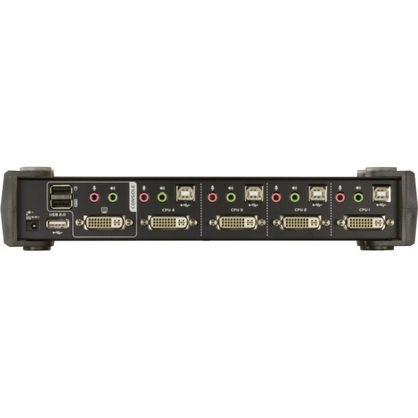 ATEN CS1764A 4-Port USB DVI/Audio KVMP Switch - USB 2.0 Hub Multimedia | Tecisoft