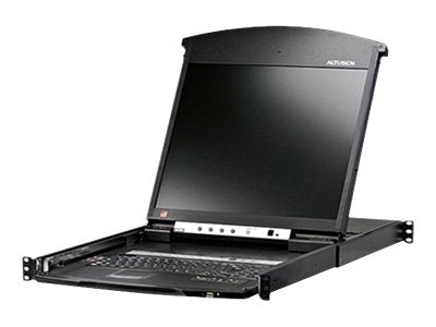 ATEN KL1516AiM - KVM console with KVM switch - 16 ports - PS/2, USB - 17 - rack-mountable - 1280 x 1024 @ 75 Hz - VGA - 1U"