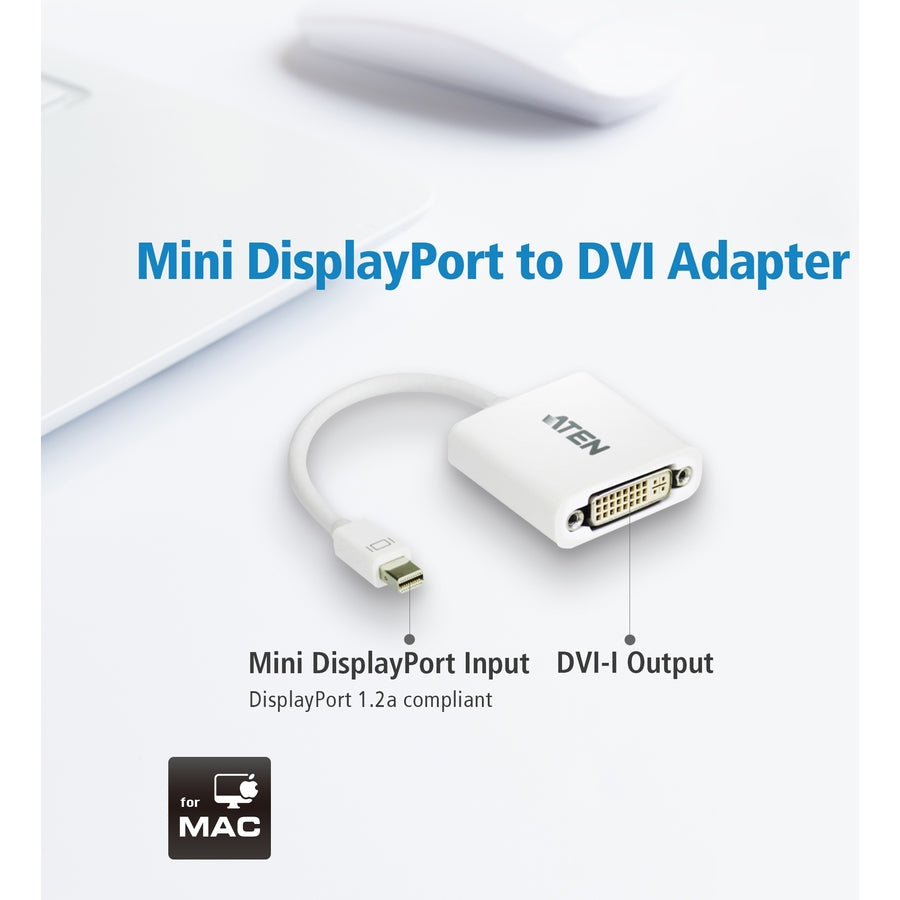 ATEN Mini DisplayPort to DVI Adapter VC960