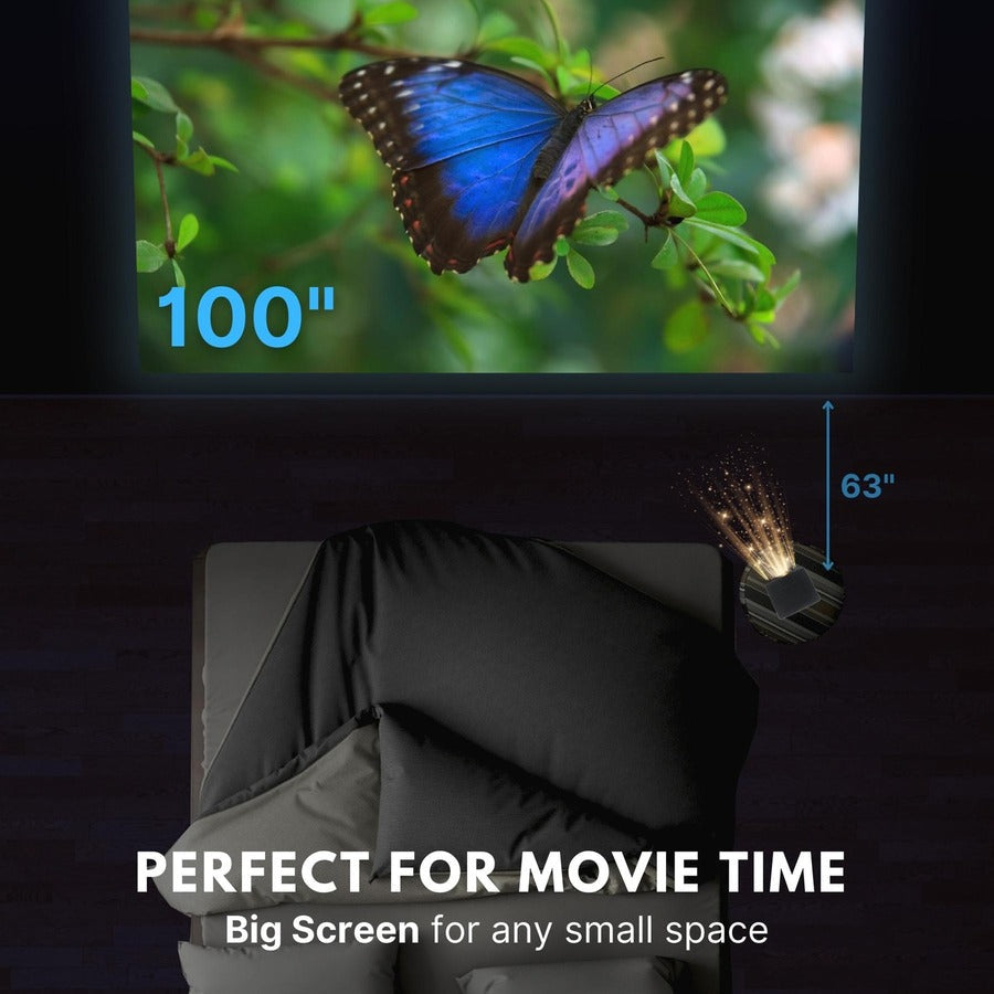 Aaxa Technologies P400 Short Throw Lcos Projector - 16:9 - Portable - Space Gray