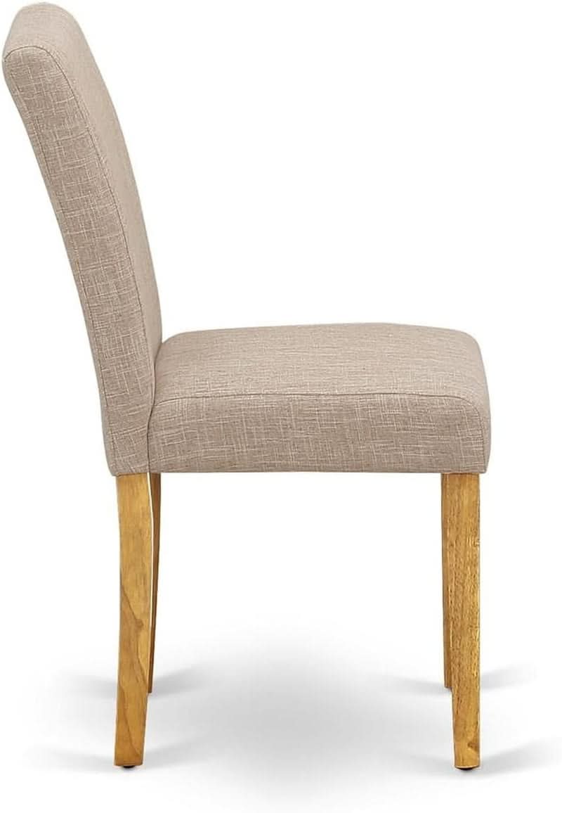 Abbott Parson Dining Chairs Light Tan Linen Set of 2