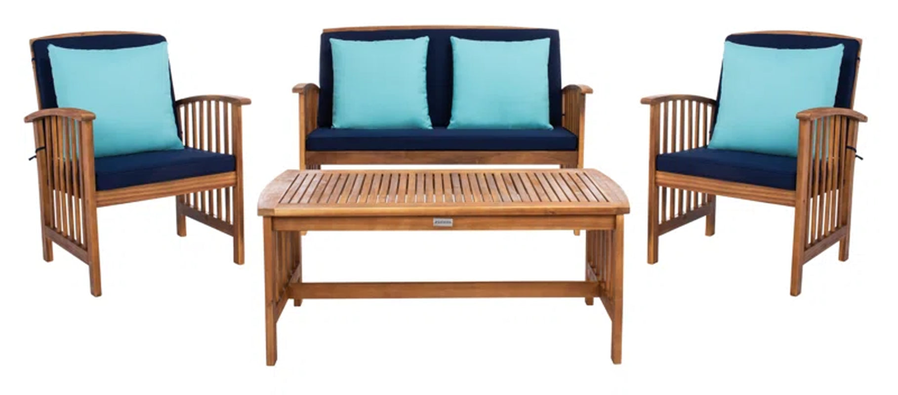 Acacia 4 Person Patio Conversation Set With Cushions