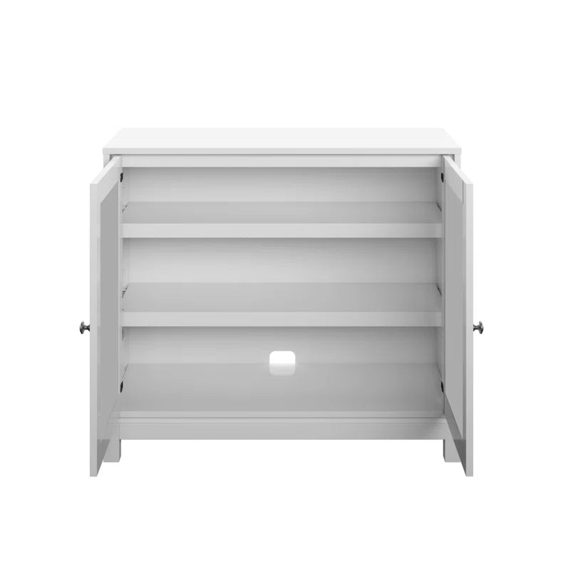 Accent Cabinet With USB Charging Ports And Mirrored Doors
