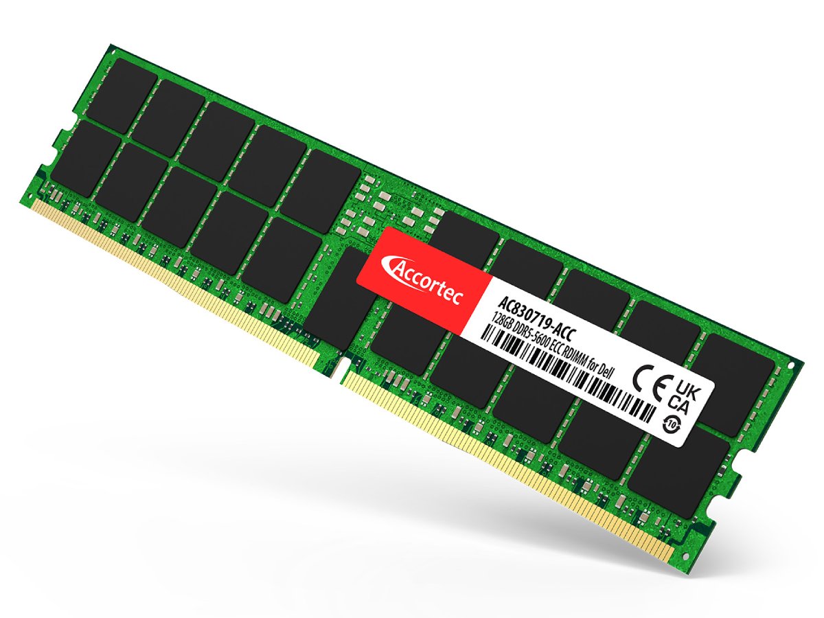 Accortec 128GB DDR5-5600 RDIMM ECC Memory for Dell Servers