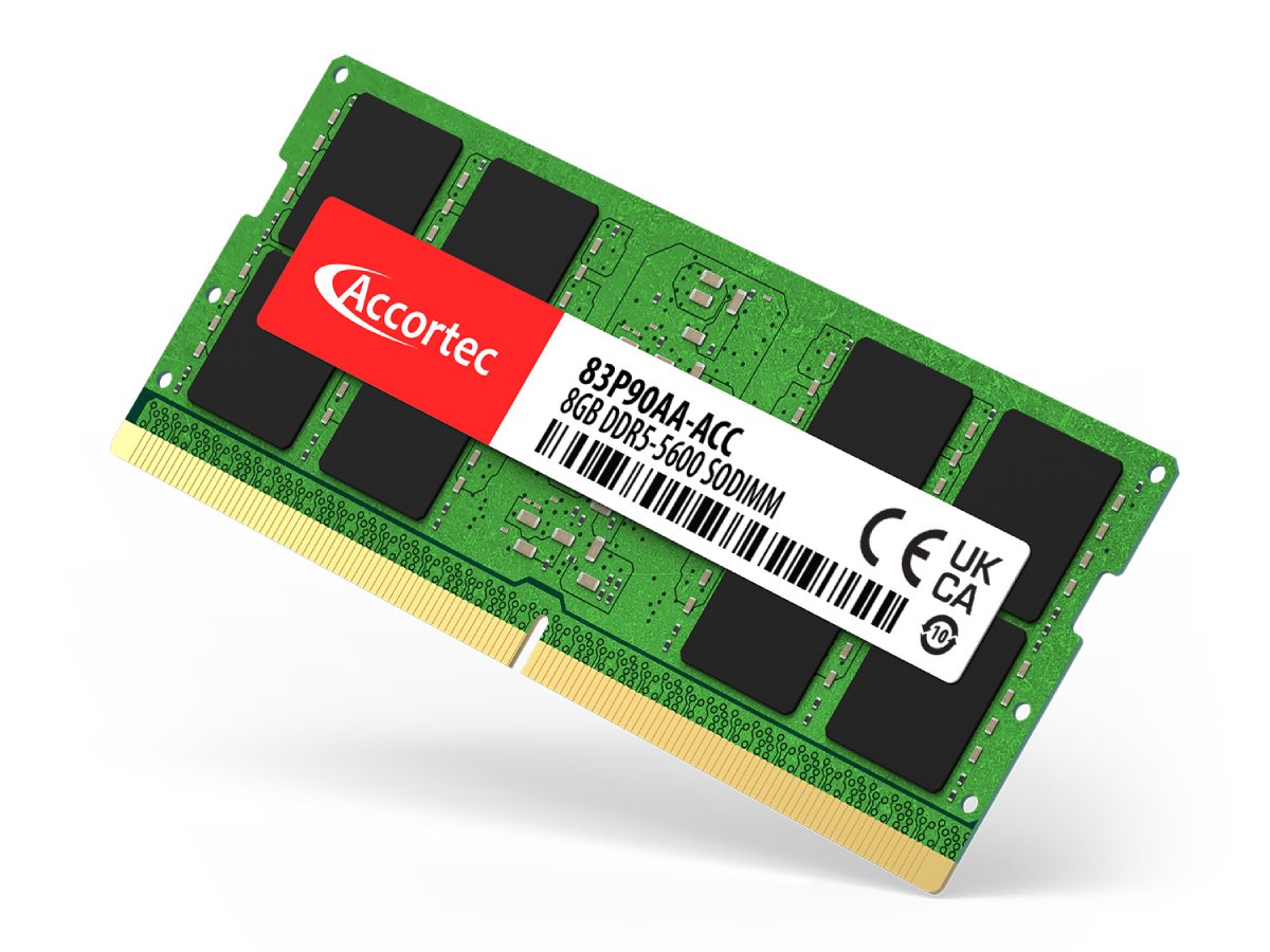 Accortec 8GB DDR5-5600 SODIMM TAA Memory for HP Laptops - Fast Upgrade