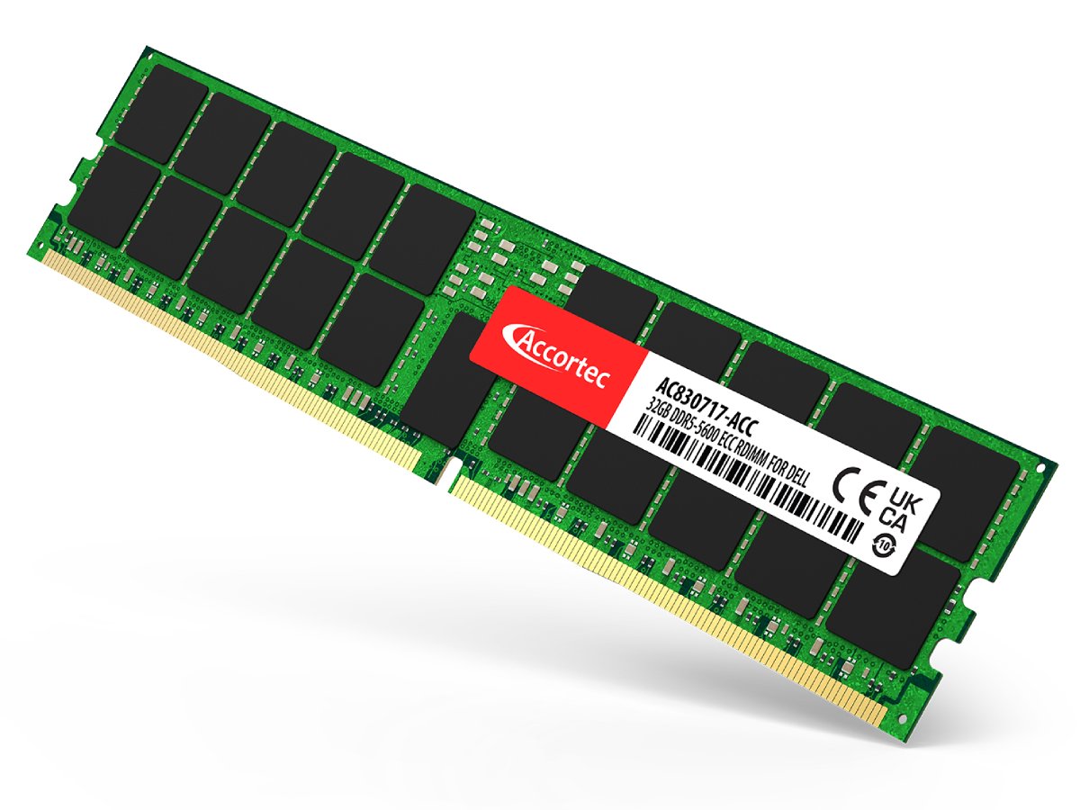 Accortec Dell AC830717 32GB DDR5-5600 ECC RDIMM TAA Compliant Memory