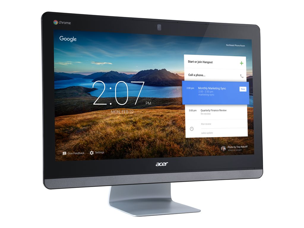 Acer Chromebase CA24I - All-in-one - 1 x Celeron 3215U / 1.7 GHz - RAM 4 GB - SSD 16 GB - HD Graphics - GigE - WLAN: