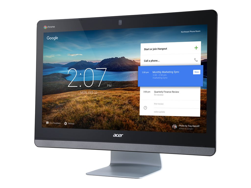 Acer Chromebase CA24I - All-in-one - 1 x Celeron 3215U / 1.7 GHz - RAM 4 GB - SSD 16 GB - HD Graphics - GigE - WLAN: