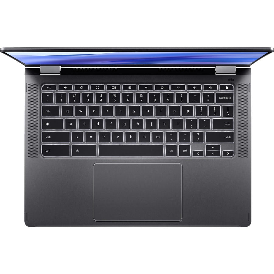 Acer Chromebook Enterprise Spin 514 CP514-3WH CP514-3WH-R8C7 14" Touchscreen Convertible 2 in 1 Chromebook - Full HD - 1920 x 1080 - AMD Ryzen 7 5825C Octa-core (8 Core) 2 GHz - 16 GB Total RAM - 256 GB SSD - Steel Gray