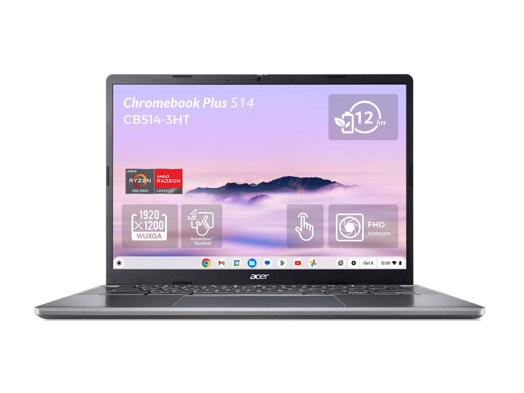 Acer Chromebook Plus Enterprise 514 CBE574-1T - AMD Ryzen 3 - 7320C / up to 4.1 GHz - Chrome OS (with Chrome Enterprise Upgrade) ZF.P01AA.00T