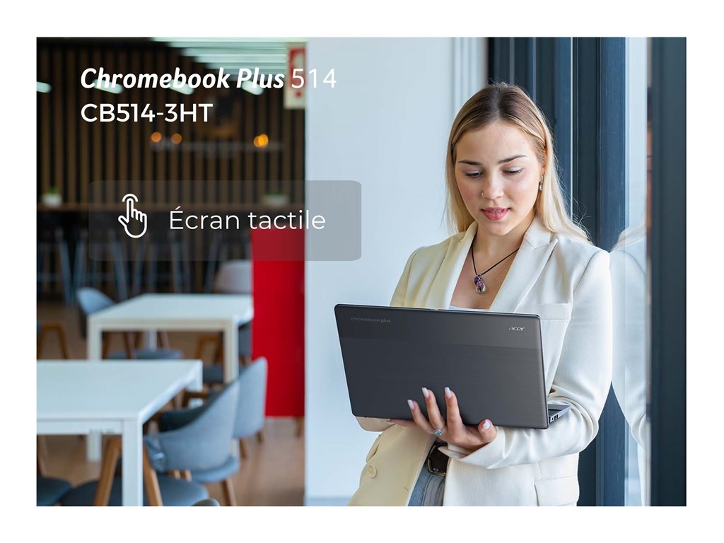 Acer Chromebook Plus Enterprise 514 CBE574-1T - AMD Ryzen 3 - 7320C / up to 4.1 GHz - Chrome OS (with Chrome Enterprise Upgrade) ZF.P01AA.00T