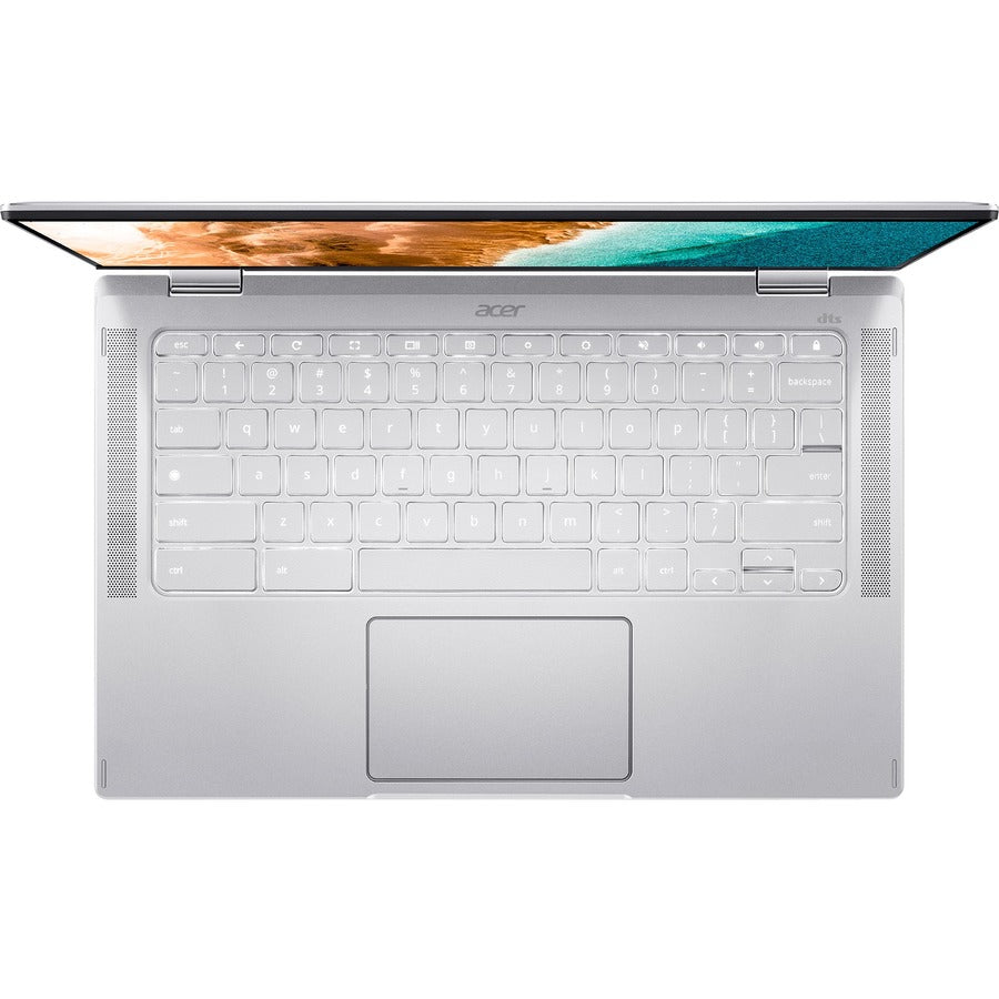 Acer Chromebook Spin 514 Cp514-2H Cp514-2H-349N 14" Touchscreen Convertible 2 In 1 Chromebook - Full Hd - 1920 X 1080 - Intel Core I3 11Th Gen I3-1110G4 Dual-Core (2 Core) 2.50 Ghz - 8 Gb Total Ram - 128 Gb Ssd - Pure Silver