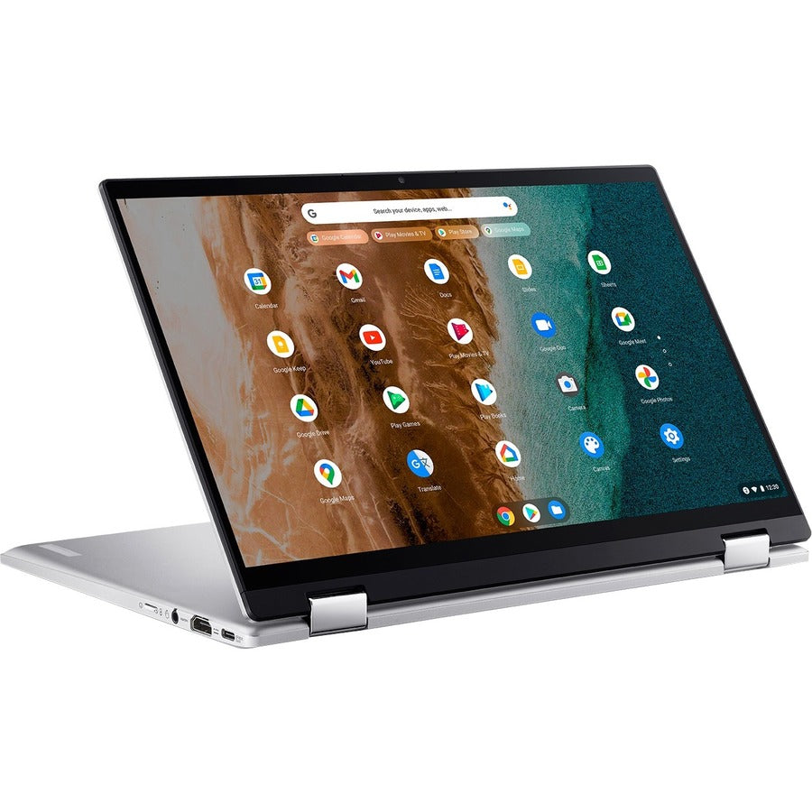 Acer Chromebook Spin 514 Cp514-2H Cp514-2H-349N 14" Touchscreen Convertible 2 In 1 Chromebook - Full Hd - 1920 X 1080 - Intel Core I3 11Th Gen I3-1110G4 Dual-Core (2 Core) 2.50 Ghz - 8 Gb Total Ram - 128 Gb Ssd - Pure Silver